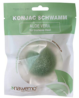 Konjac Schwamm Aloe Vera, für trockene Haut