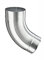 Zink Fallrohrbogen rund DN 87 / 60 Grad