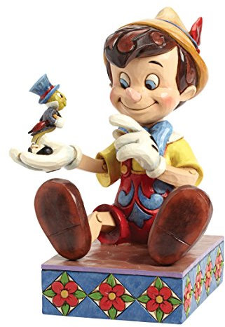 Enesco Disney Traditions Figurine Pinocchio e Grillo Parlante, PVC, Multicolore, 4x6x12 cm