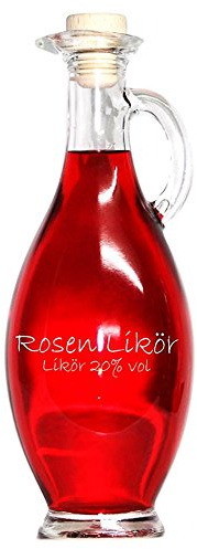 Rosen Likör - 500 ml - 20% vol. fruchtig - in der Edlen Egizia Flasche