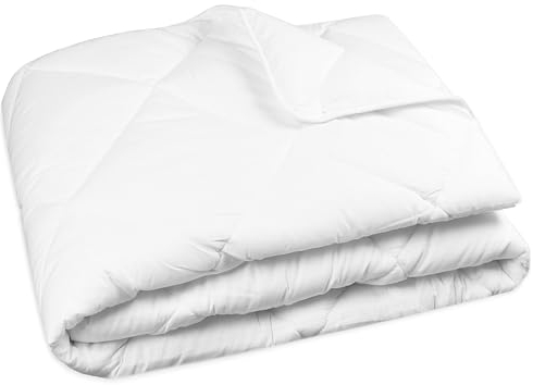 ZOLLNER Ganzjahresdecke in 200x220 cm - hautfreundliche und atmungsaktive Tagesdecke - mit Rautensteppung - Füllung aus Polyester - waschbar bis 95°C - Hotelqualität - Oeko Tex® Zertifiziert