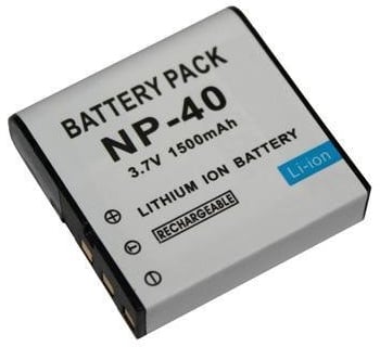 Maxsimafoto - CNP-40 NP-40 Replacement Battery, High Capacity 1500mAh for CASIO for Exilim EX-FC100, EX-FC150, EX-P505, EX-P600, EX-P700, EX-Z30, EX-Z40, EX-Z50, EX-Z55, EX-Z57, EX-Z100, EX-Z200, EX-Z300, EX-Z450, EX-Z500, EX-Z600, EX-Z700, EX-Z750, EX-Z850 Zoom, EXZ850, EX-Z1000, EX-Z1050, EX-Z1080, EX-Z120