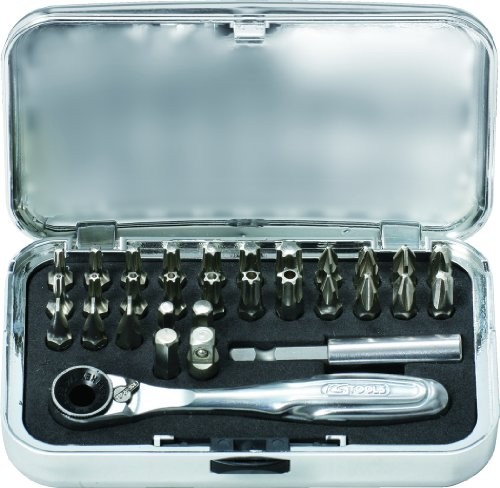 KS Tools 918.4600 1/4 CHROMEplus Bit-Satz, 31-tlg., One Size