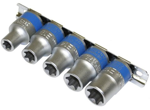 AERZETIX - Ensemble de 5 douilles avec porte-douille E10/E12/E14/E16/E18 femelle - C1946