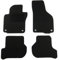 CARMAT Fussmatten Basic WW/GLY03/B/B - Schwarz - Gummi - 100% Passgenau - Original Befestigungssystem - 4-teilig