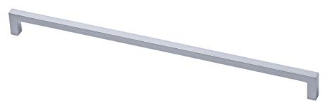 Möbelgriff Küche Schrankgriff Edelstahl Stangengriff eckig - GE10 | Türgriff Schranktür | Edelstahl matt gebürstet | Bohrabstand 640 mm | Profil 10 x 10 mm | 1 Stück - Schubladengriff mit Schrauben