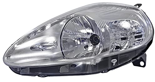 ATEC Germany 1x Hauptscheinwerfer vorne links H4 Frontscheinwerfer mit Stellmotor für Leuchtweiteregulierung, Kompatibel mit ABARTH GRANDE PUNTO, FIAT GRANDE PUNTO (199_)