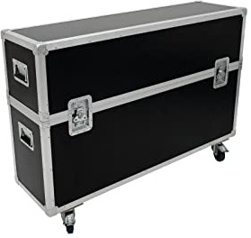 ROADINGER Flightcase 2x LCD ZL50 | Flightcase mit Rollen für 2 LCD-Monitore bis 50