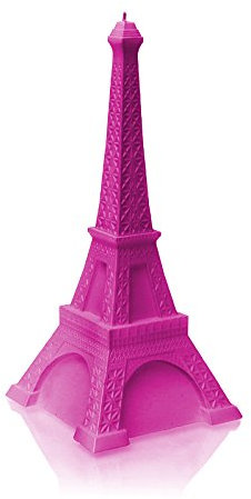 Candellana 5902650679832 Torre Eiffel Candela, Grande, Rosa