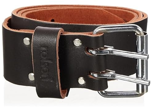 Rolson 68585 50 mm Top Grain Double Pin Leather Belt
