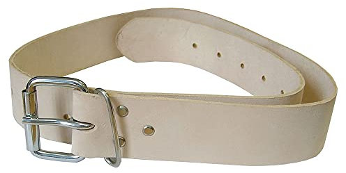 Faithfull FAILB134 Heavy-Duty Leather Belt 45mm and 1.3/4-inch, Beige