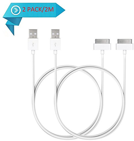 AAA Products USB Sync- und Ladekabel für Apple iPhone 3G / 3Gs / 4 / 4S, für Apple iPod touch / Nano / Classic / mini (alle Generationen), für Apple iPad 1 / 2 / 3, hochwertig, extra lang (2 m)