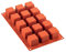 silikomart SF105 Backform Form-Cube Ziegelrot 33X35 H 35 MM, Silicone, Terracotta, 29.5 x 17.5 x 1.5 cm