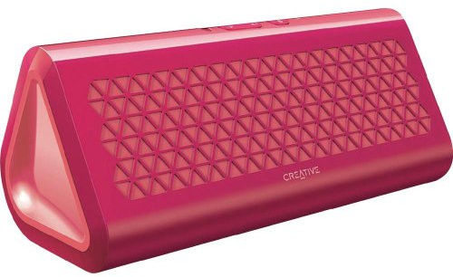 Creative Airwave - Altavoz portátil (inalámbrico y alámbrico, Bluetooth, 3.5 mm), Color Rosa