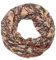 Kandharis leichter Loopschal Rundschal in Paisley Blumen Muster LSG10 7- Beige
