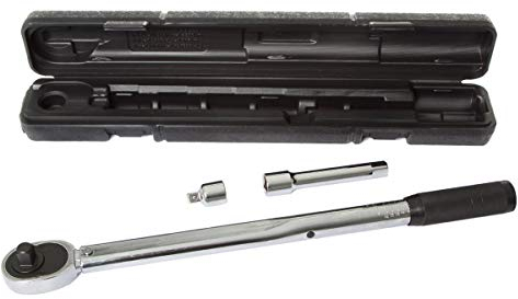 Cartrend 50167 Drehmomentschlüssel mit Verlängerung und Adapter, in PVC-Box