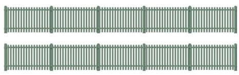 Ratio Picket Fencing, green (straight only)