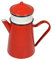 Cafetière du nord rouge d'Antan