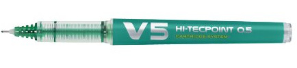 PILOT Hi -Techpoint V5 Cartridge System Pen Green Ink