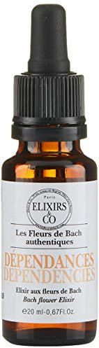 Elixirs & Co - Elixir Composé aux Fleurs de Bach Prêt à l'Emploi - Dépendances - Détente - Sérénité - Les Fleurs de Bach - Bio - 100% Naturel - Made in France - 20ml