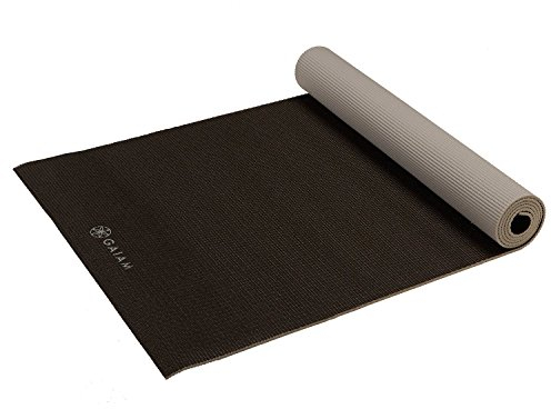 Gaiam Yogamatten Premium Solid Yoga Mat, Granite Storm, 5 mm, 61329