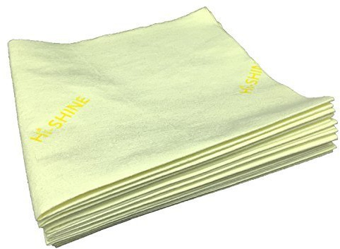 Abbey Hi-Shine Next Generation Microfibre Cleaning Cloth 10 Pack Colour Coded (Yellow)