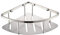 Konhard CS005 Étagère d'angle de douche murale en acier inoxydable antirouille en acier brossé