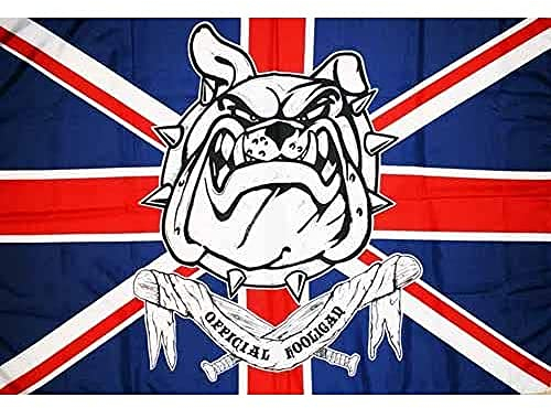 AZ FLAG - Flagge Official Hooligan Vereinigtes Königreich - 150x90 cm - Britische Fahne 100% Polyester mit Messing-Ösen - 110g