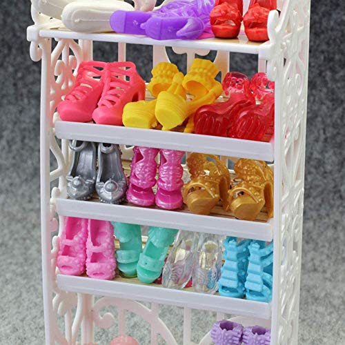 Fat-catz-copy-catz 10 Pairs Of Fashion Shoes Heels Sandals Boots For 11 Girls Dolls Mixed Selection (Stand NOT Included)