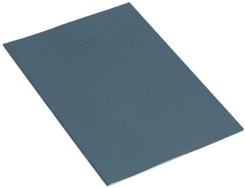 Rhino Lot de 10 cahiers d'exercice 48 pages à carreaux 5mm Couverture bleu clair Format A4
