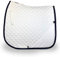 AIKO Dressurschabracke, Turnier - Dressur - Brilliance Fineline 1r - Weiss/Marine - DR, WB, Strass