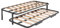 Hogar 24 Cama Nido con 2 Somieres, Estructura Reforzada Doble Barra Superior + Patas, 90x200cm