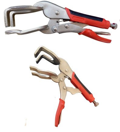 Pinza a morsetto con ganasce a forcella a grip/scatto 10