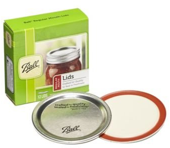 Ball 31870009 Lids, Glass, Silver