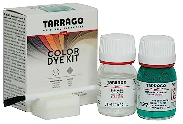 Tarrago Dye With Primer For Natural And Synthetic Leather Shoes | Self Shine Color Dye And Preparer | 90 Colours, 25ml