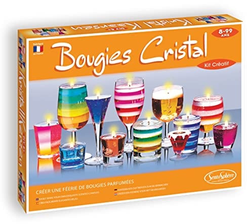 Sentosphere 3900796 Kreativkit Kristallkerzen, Verschieden
