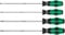 Wera 5347736002 335/350/355/4 Schraubendrehersatz Kraftform Plus Lasertip mit 200 mm langen Klingen, 1 Set, Bunt