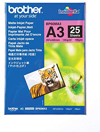 Brother BP-60MA3 Inkjetpapier matt A3 25BL 145g/qm für MFC-6490CW 6890CDW