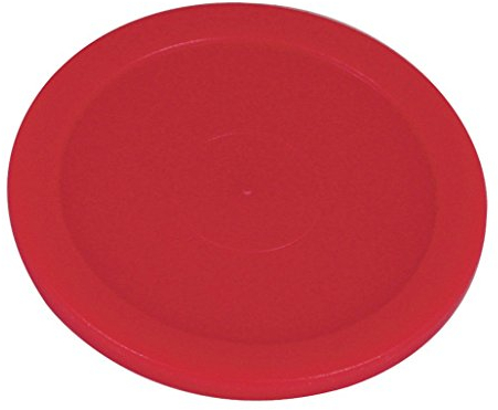Bandito Airhockey Puck Standard Ø 63 mm, Gewicht 8 g für alle Freizeit Hockey-Tische geeignet, Ersatz-Spielscheibe, glatt und schnell, robuster Kunststoff, rot 1 St./3 St./10 St. (1x Puck Standard)