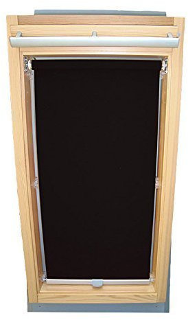 Hochwertiges Abdunkelungsrollo Rollo für Velux DG/RG-EP VL,VG,VX 033 schwarz // Verdunkelungsrollo/Verdunkelungs-Rollo/Fensterrollo