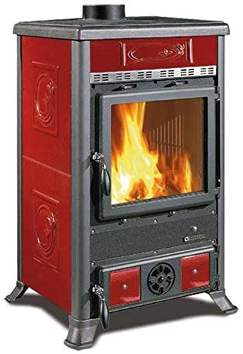 LA NORDICA - Stufa a legna ROSSELLA R1 Maiolica Liberty Bordeaux 7112150