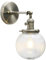 Yosoan Wandbeleuchte geriffeltes Klarglas Industrie Loft-Wandlampen aus Industrial-Design und Vintage-Flair Wandbeleuchtung Leuchte, Innenleuchte (Bronze Farbe)