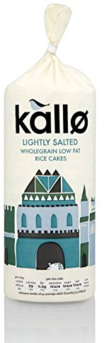 Kallo Rice Cakes Slightly Salted 130g X 7 (Pack of 7)