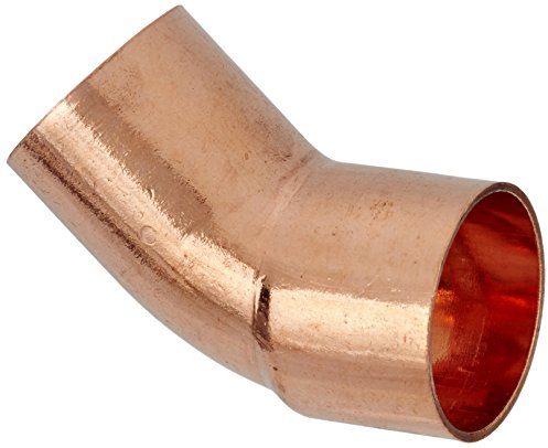 Cornat Löt-Bogen 45 Grad Kupfer, 1 Muffe A, B 22 mm, 10/1 Stück, T564022