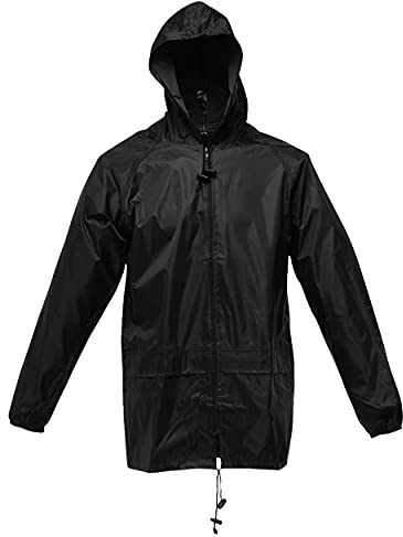 Regatta Coprigiacca Impermebaile Pro Stormbreak Antivento Jackets Waterproof Shell, Uomo, Black, L