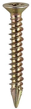 TIMco 105Y ZYP Countersunk PVC Window Screw 4.3 x 30 - Yellow (Box of 1000)