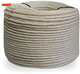 Grevinga® Naturfaser Sisal-Seil Ø 8 mm (versch. Längen) (100 Meter)