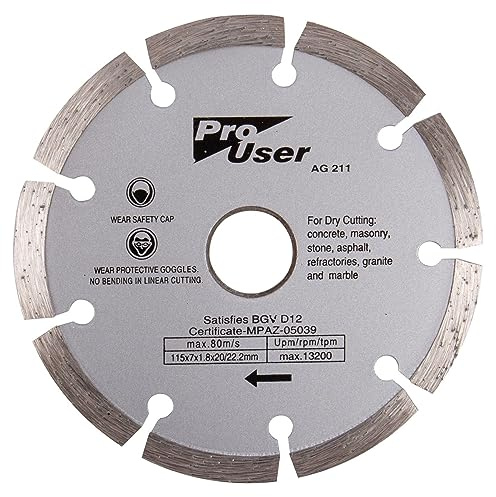 Pro User BB-AG211 Dry Diamond Cutting Disc
