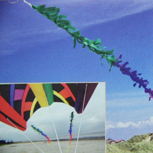 HQ Design - Tube Tail, robuster Schlauchschwanz und Leinenschmuck, perfekte Ergänzung für Drachen Einleiner Lenkdrachen, unterschiedliche Längen und Farben