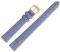 MARBURGER Uhrenarmband 12mm Leder Blau Gold Alligator Prägung Mit Naht - Montage Set 5281253000220